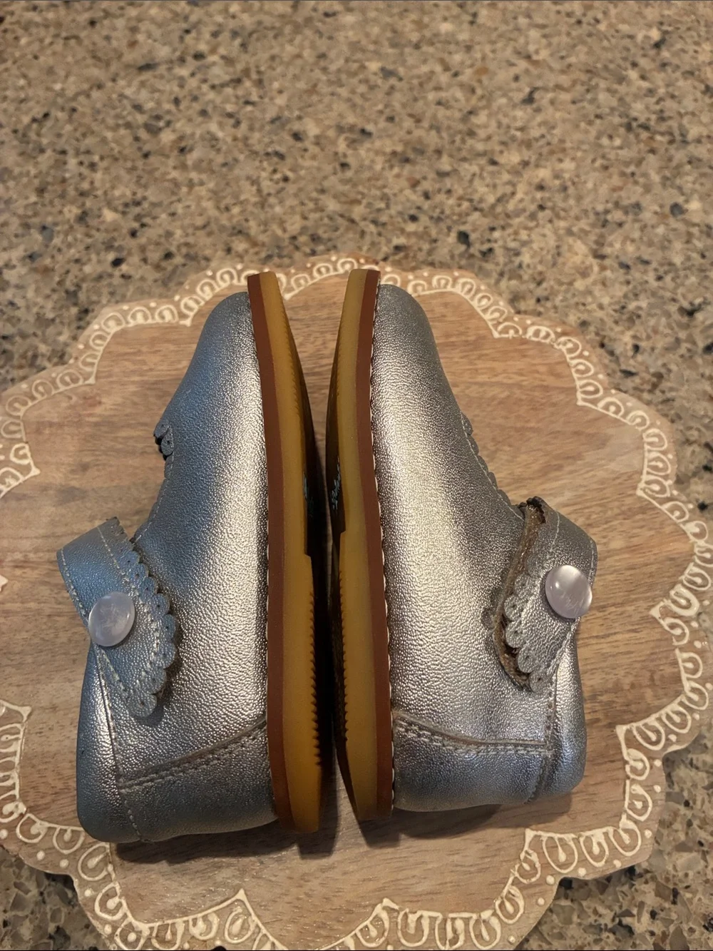 5C Silver Elephantito Mary Jane Silver Mary Janes